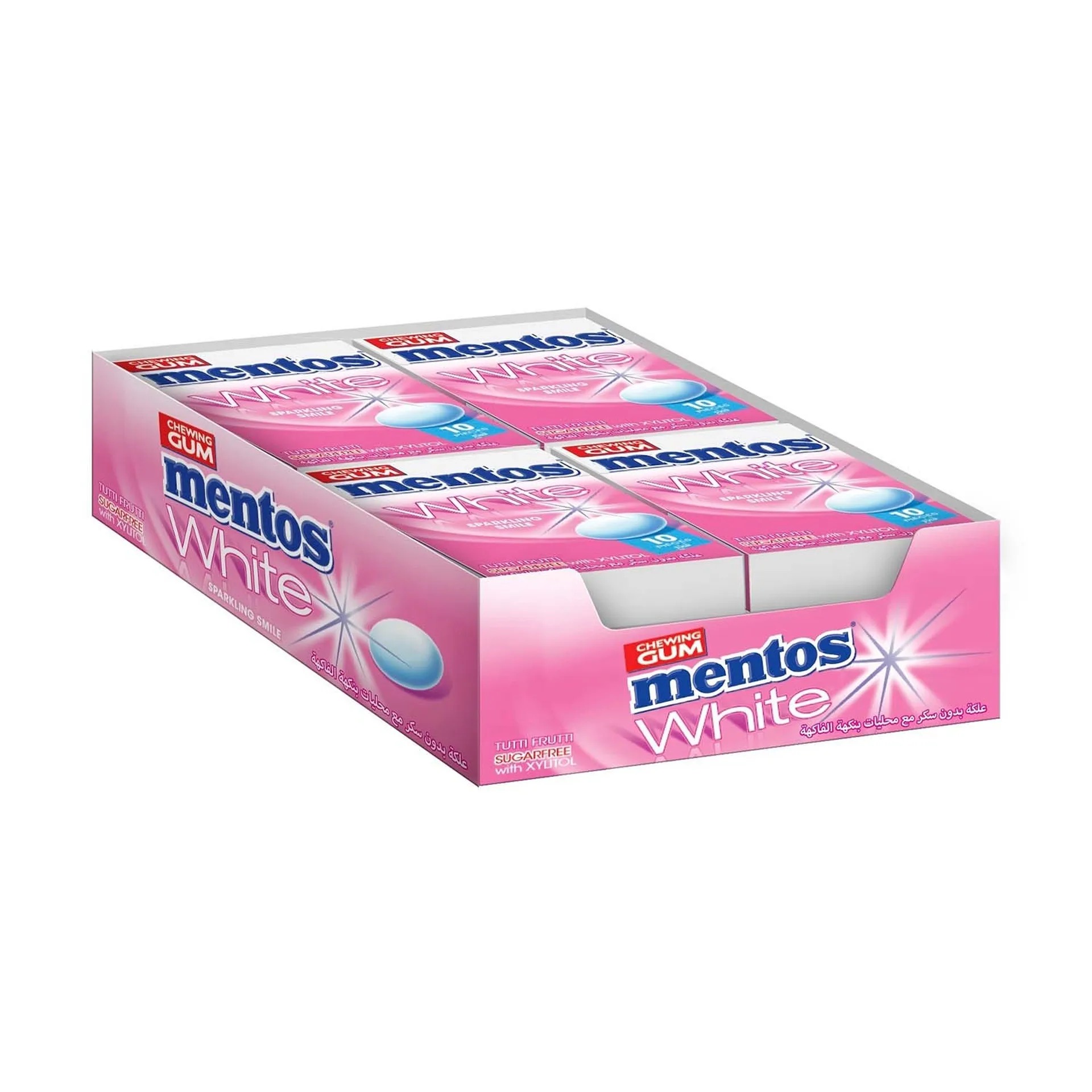MENTOS Gum Tutti Frutti 10g Outer