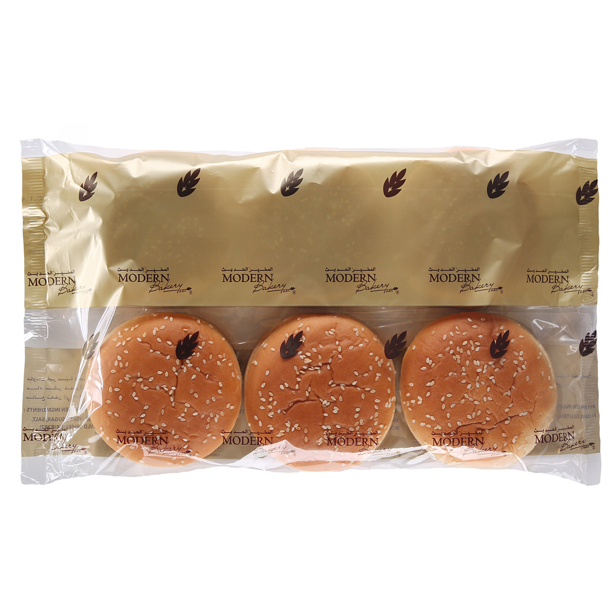 MODERN BAKERY Bread Bun 4 Sesame Pack of 2