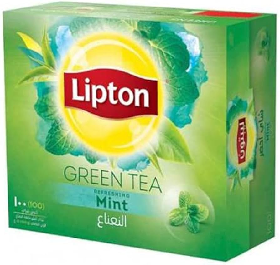 Lipton Mint Herbal Tea Bags 20 Bags Packet Pack of 2 1.8g