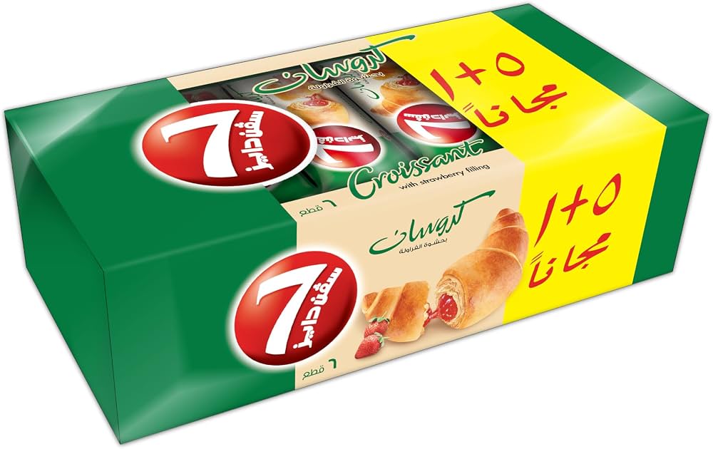 7DAYS Croissant Strawberry 330g Pack of 2