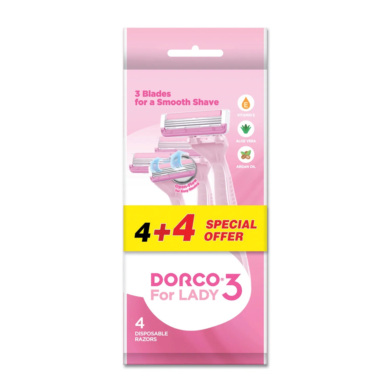 Dorco Razors for Lady 3 Blades Single Outer