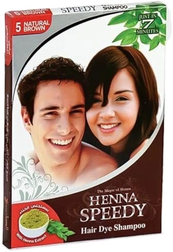 Henna Speedy Hair Dye Shampoo Brown 5 1 Outer
