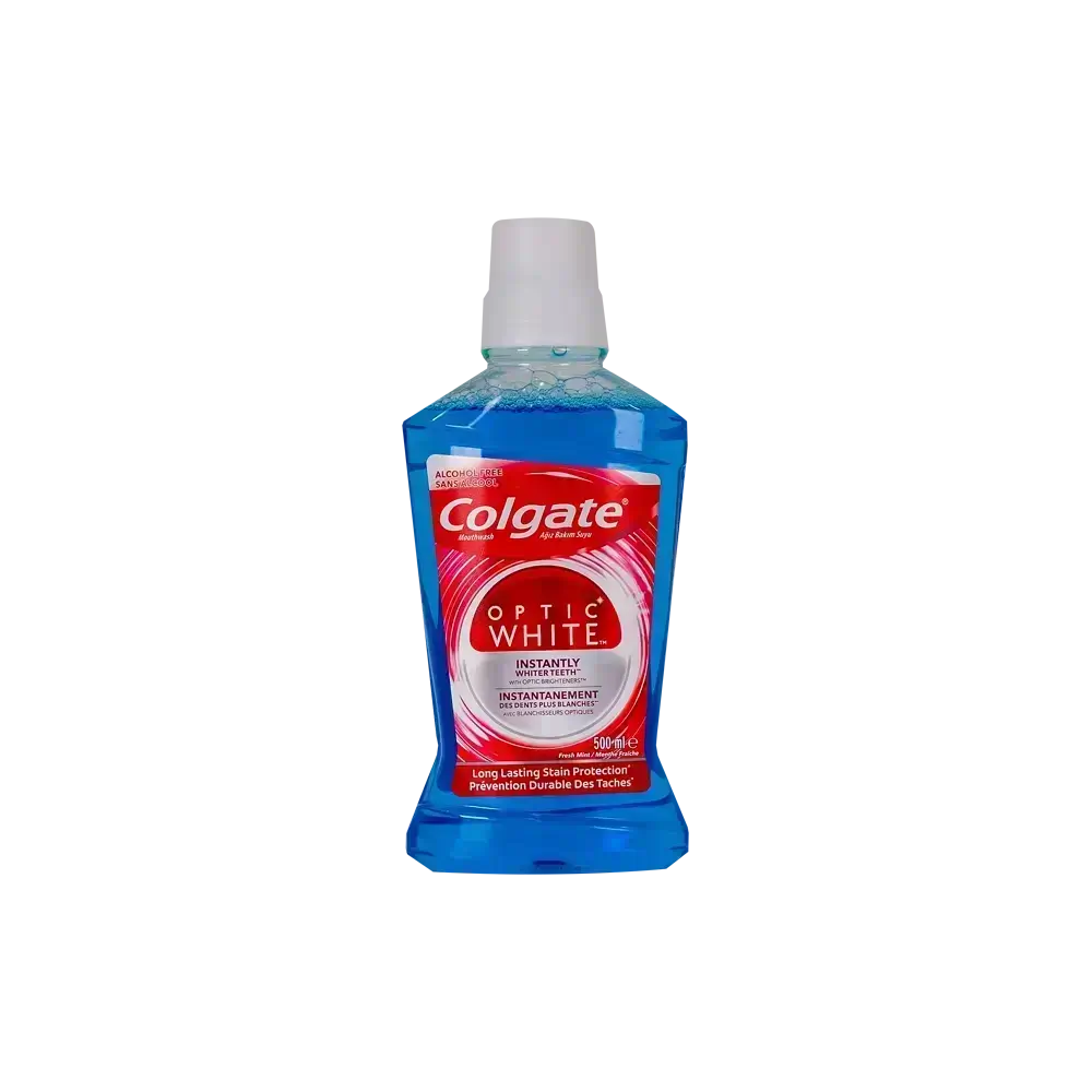Colgate Plax Mouthwash Optic White 500ML Carton Pack of 12