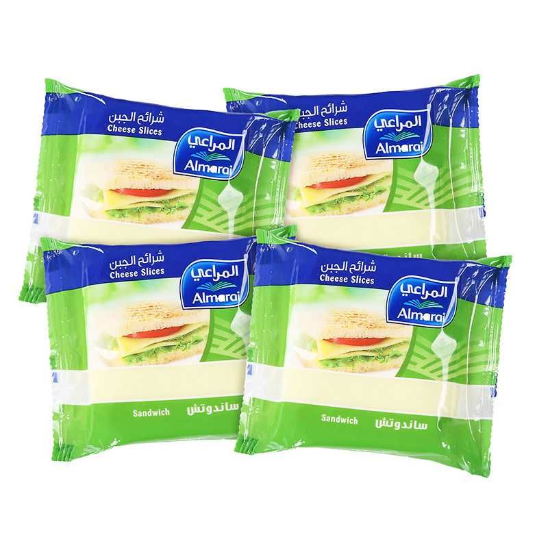 Almarai Sandwich Cheese Slices 200gm × 3+1 Free - Premium Quality & Great Value