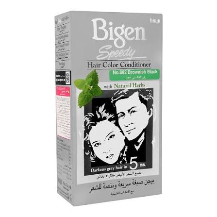 BIGEN Speedy Brownish Black Hair Dye Pack of 2