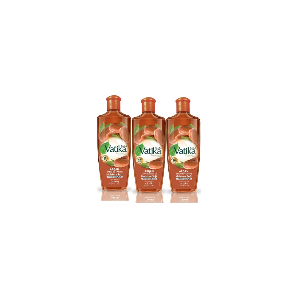 Dabur Vatika Argan Hair Oil 300ML Pack of 3