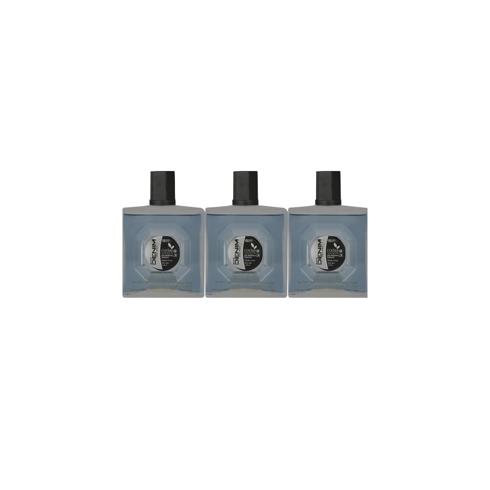 Denim Aftershave Black 100ML Pack of 3