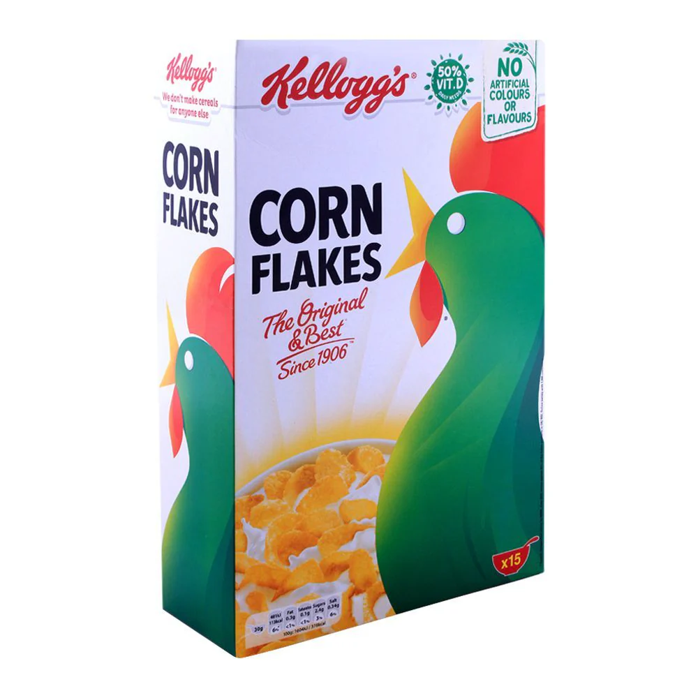 Kellogs Corn Flakes Cereal 450GR Carton Pack of 12