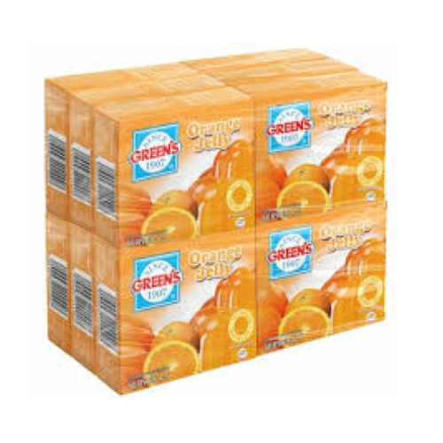 Greens Orange Jelly 80GR Carton Pack of 6