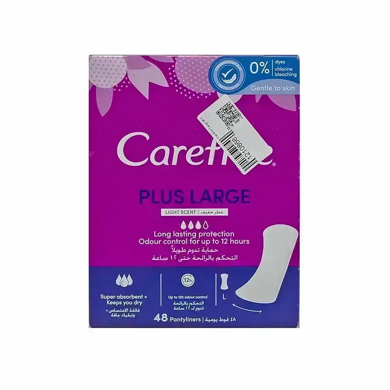 Carefree Plus Large Panty Liners Light Scent 96