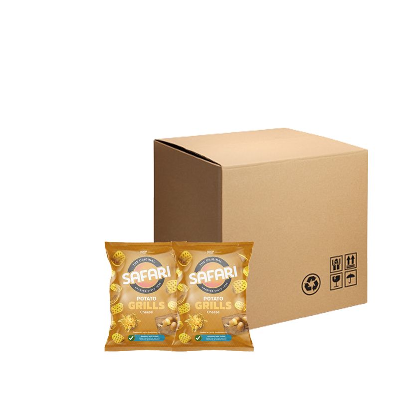 Safari Potato Grill Cheese 60gm Pack of 16
