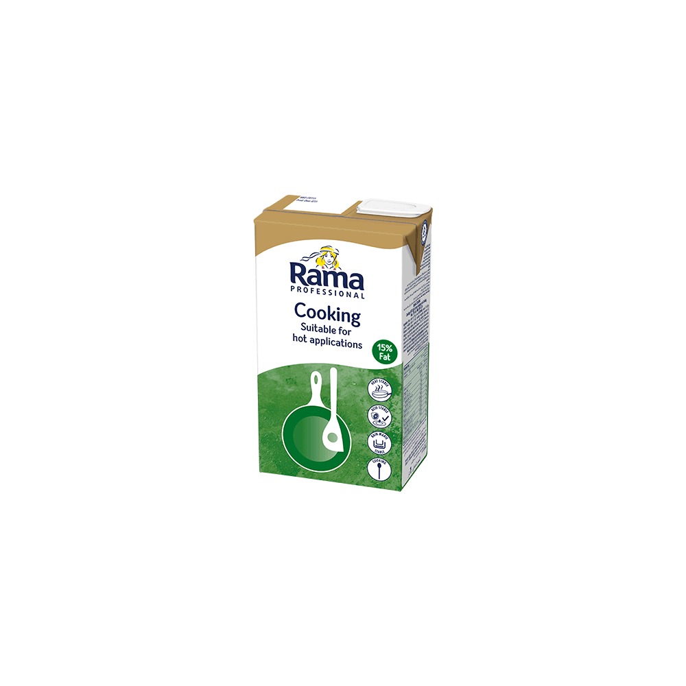 RAMA Cooking Cream 15% Fat 1L Pack of 2