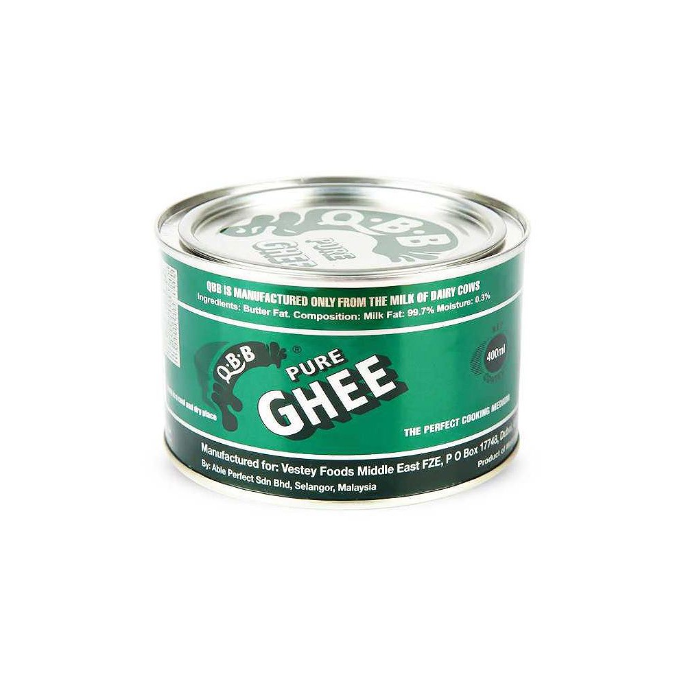 QBB Pure Ghee 400g - Premium Clarified Butter for Cooking, Baking, Traditional Cuisine & Wholesale Food Supply