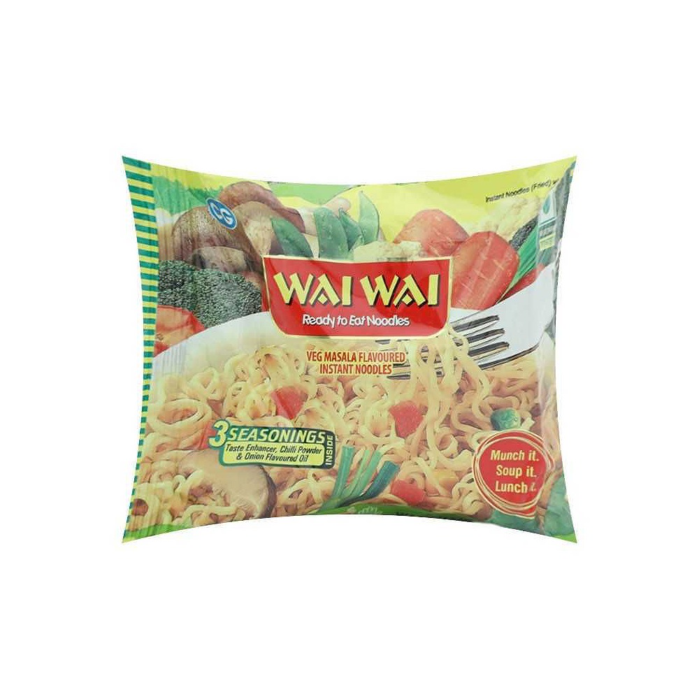 Wai Wai Vegetable Flavored Noodles pack 75g