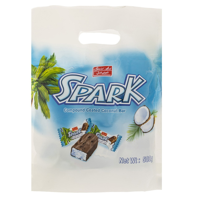 SHIRIN ASAL Spark Coconut Chocolate Bar 500g Pack of 2