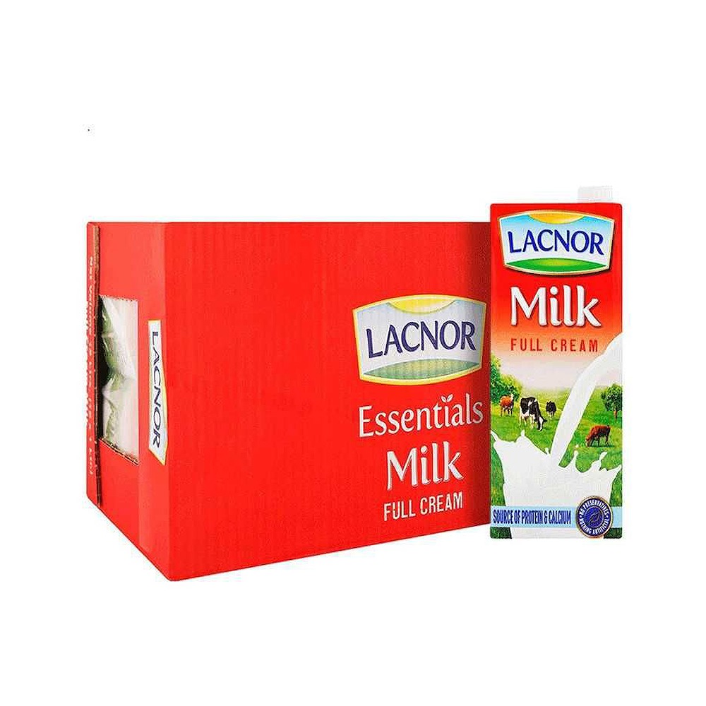 Lacnor Milk Full Cream 1 Litre Pack of 4 - Premium Quality & Great Value