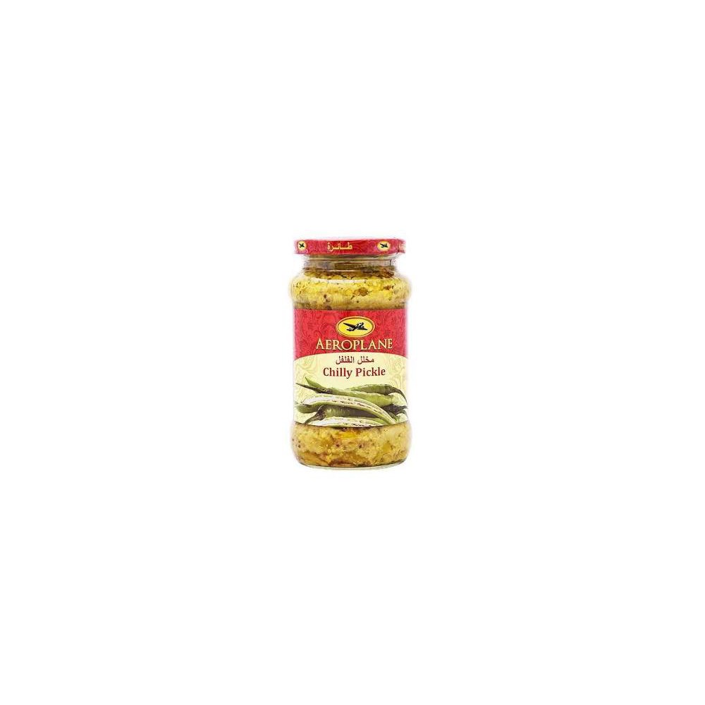 Aeroplane Green Chilly Pickle 400g Pack of 4