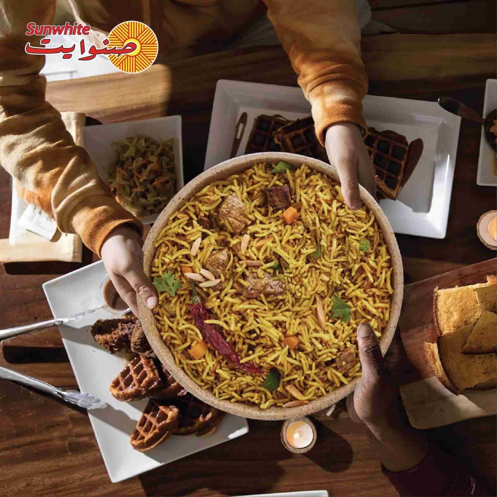 Sunwhite Basmati Rice 5kg | Long Grain Aroma for Biryani & Pulao | Best Price Dubai UAE