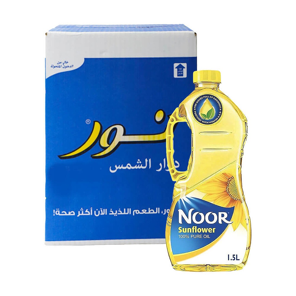 NOOR Sunflower Oil 1.5 Liter Pack of 3