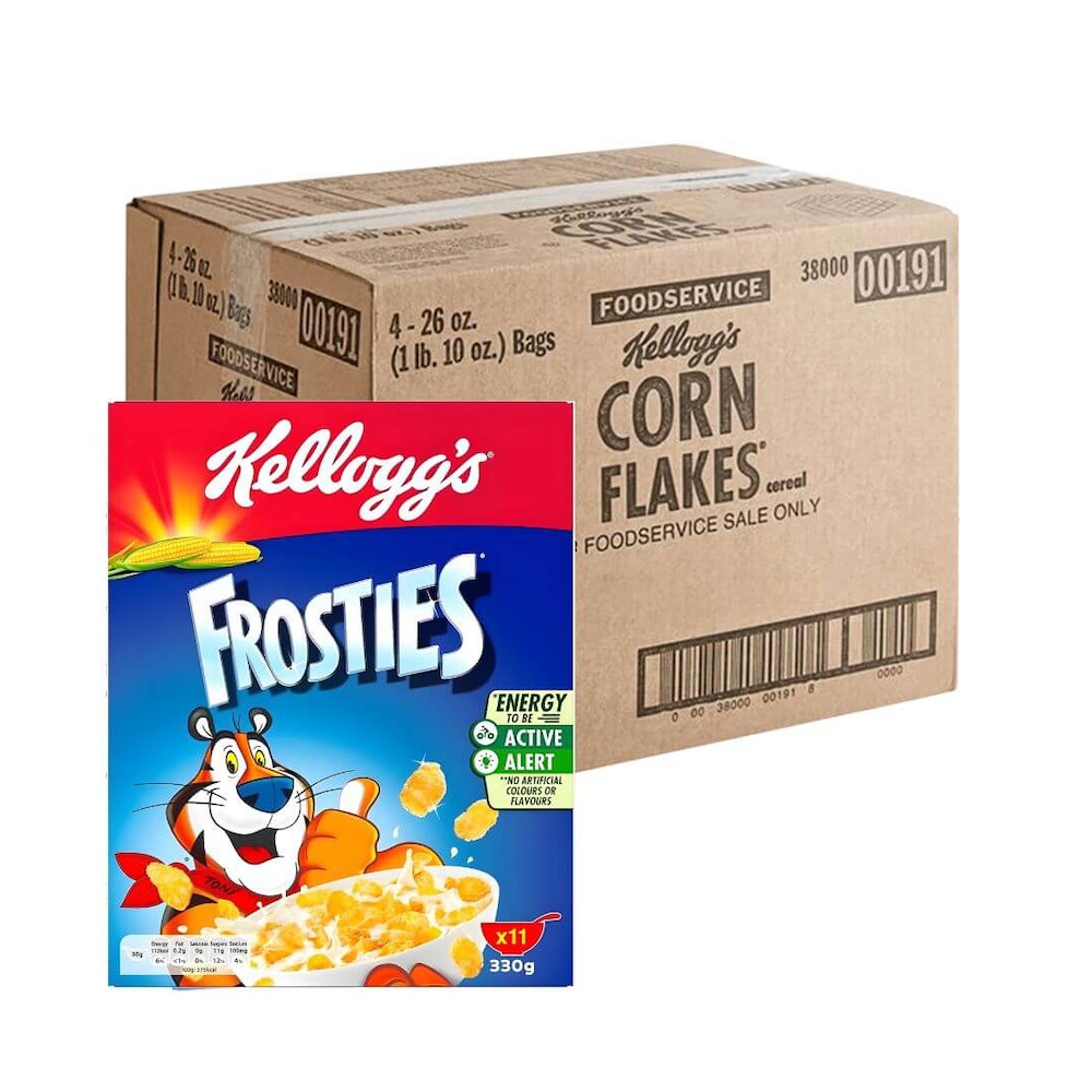 Kellogg's Frosties Cereal 330GR Carton Pack of 12