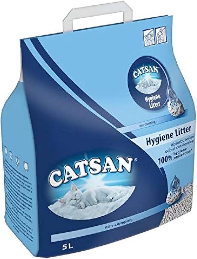 CATSAN Hygiene Plus Cat Litter 5 Litre Pack of 2