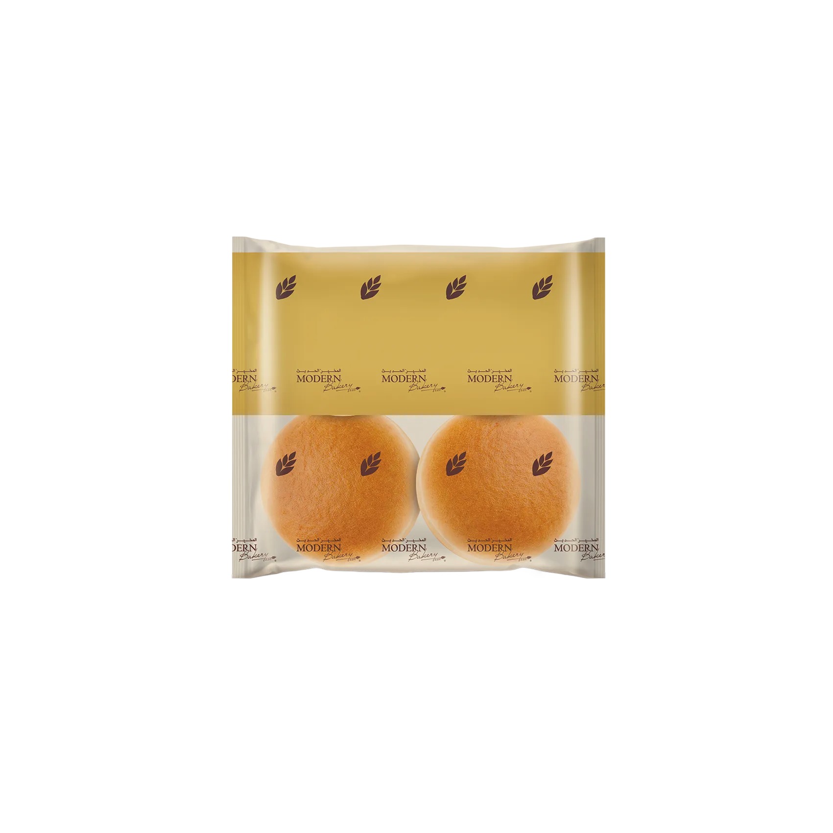 MODERN BAKERY Plain Bread Bun 4 Pack of 4