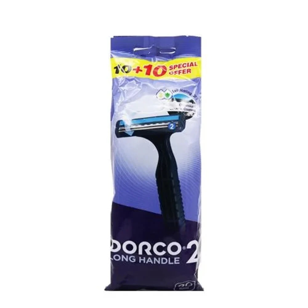 DORCO Portable Razors 2 Blade, 20 Pack of 3s Pack