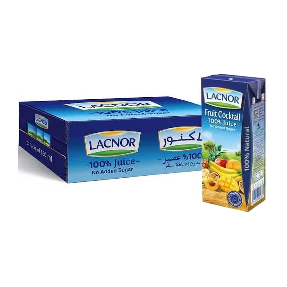 Lacnor Juice Mix Cocktail 180ML Carton Pack of 32