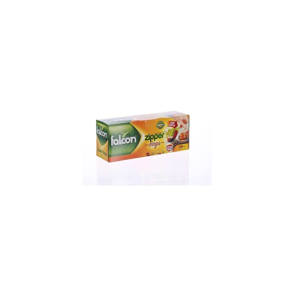 FALCON Freezer Zipper Bag 21x18 cm Single Pack of 3