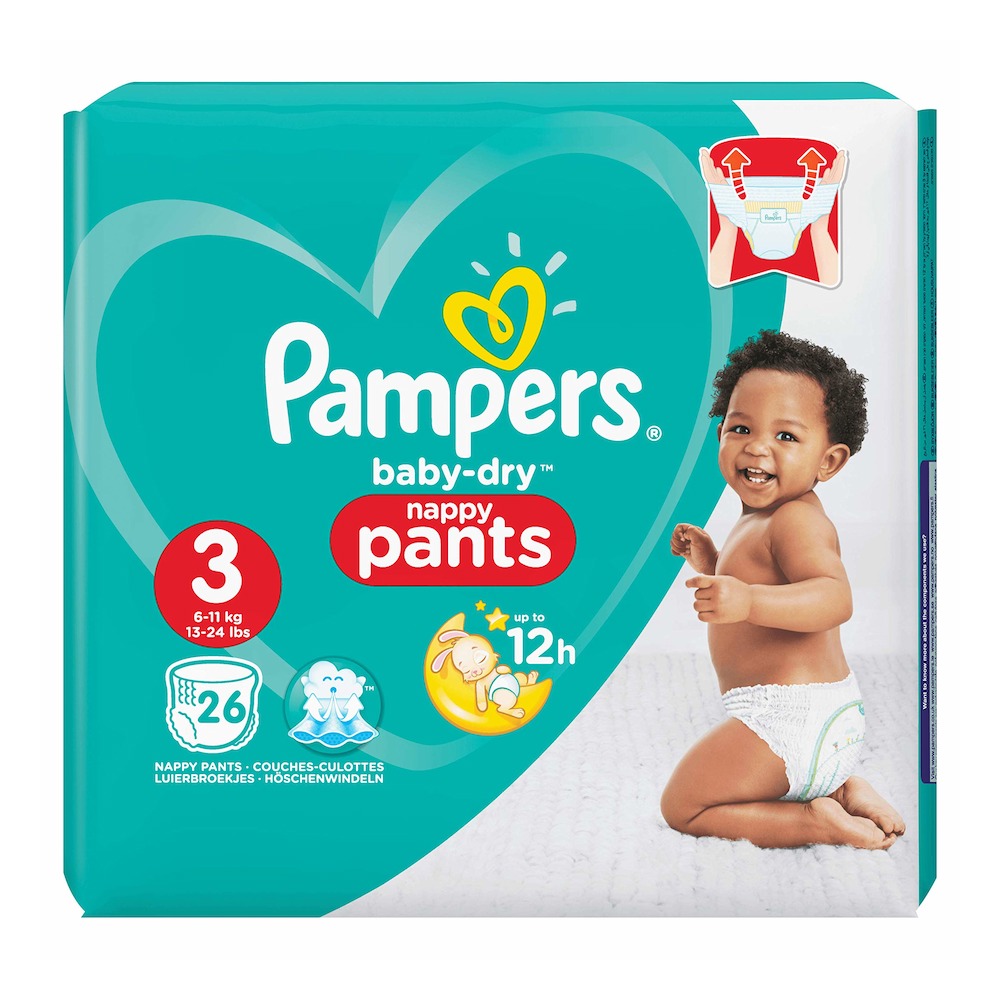 Pampers Baby Pants Size No.3 Carton Pack of 26