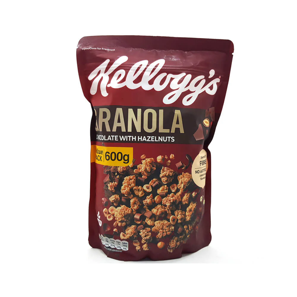 Kellogs Granola Chocolate with Hazelnut 600GR Carton Pack of 5