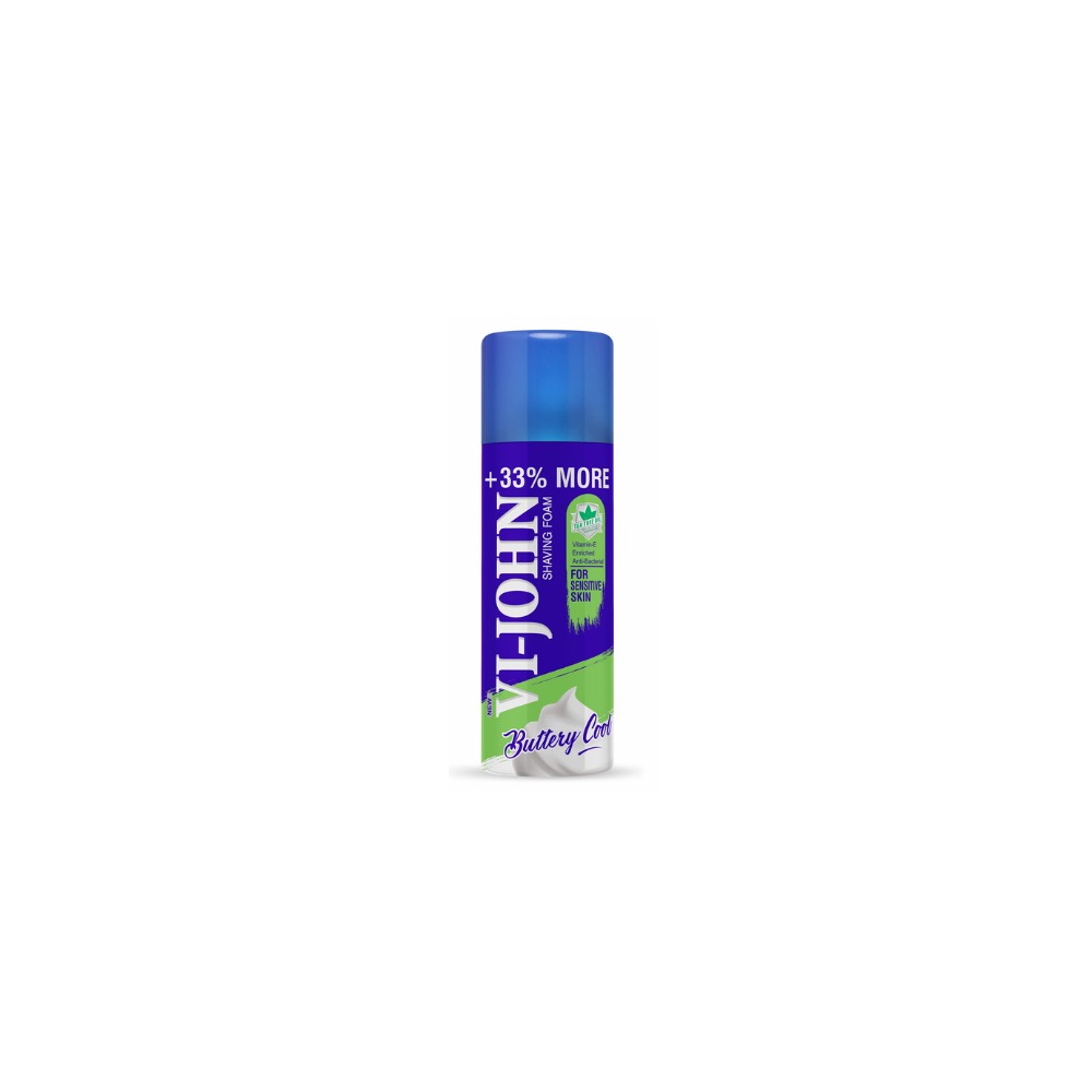 VI-JOHN Shaving Foam Sensitive Skin 400g Pack of 3