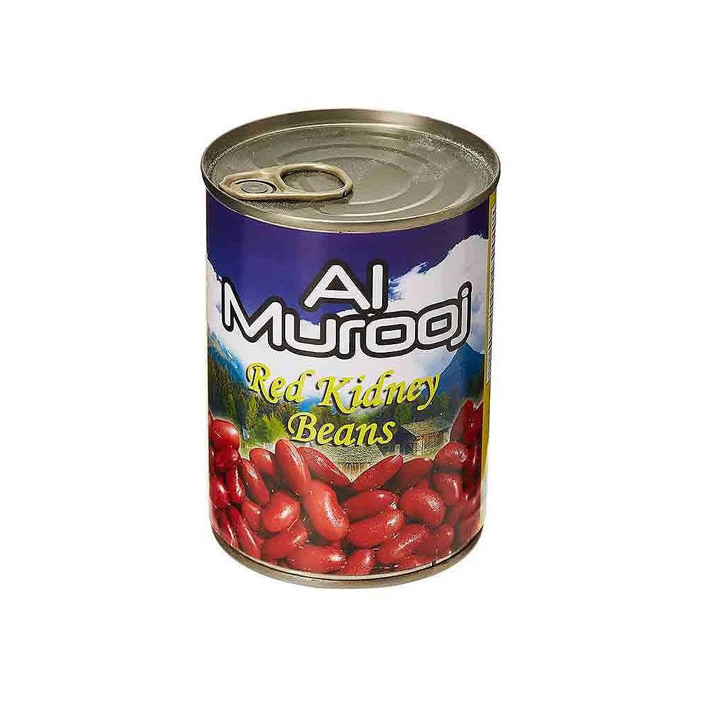 Al Murooj Red Kidney Beans 400g - Premium Quality Canned Red Beans (1x24 Bulk Pack)