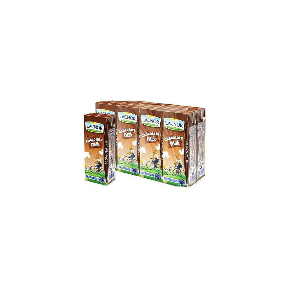 Lacnor Chocolate Milk 180ml (Pack of 8)