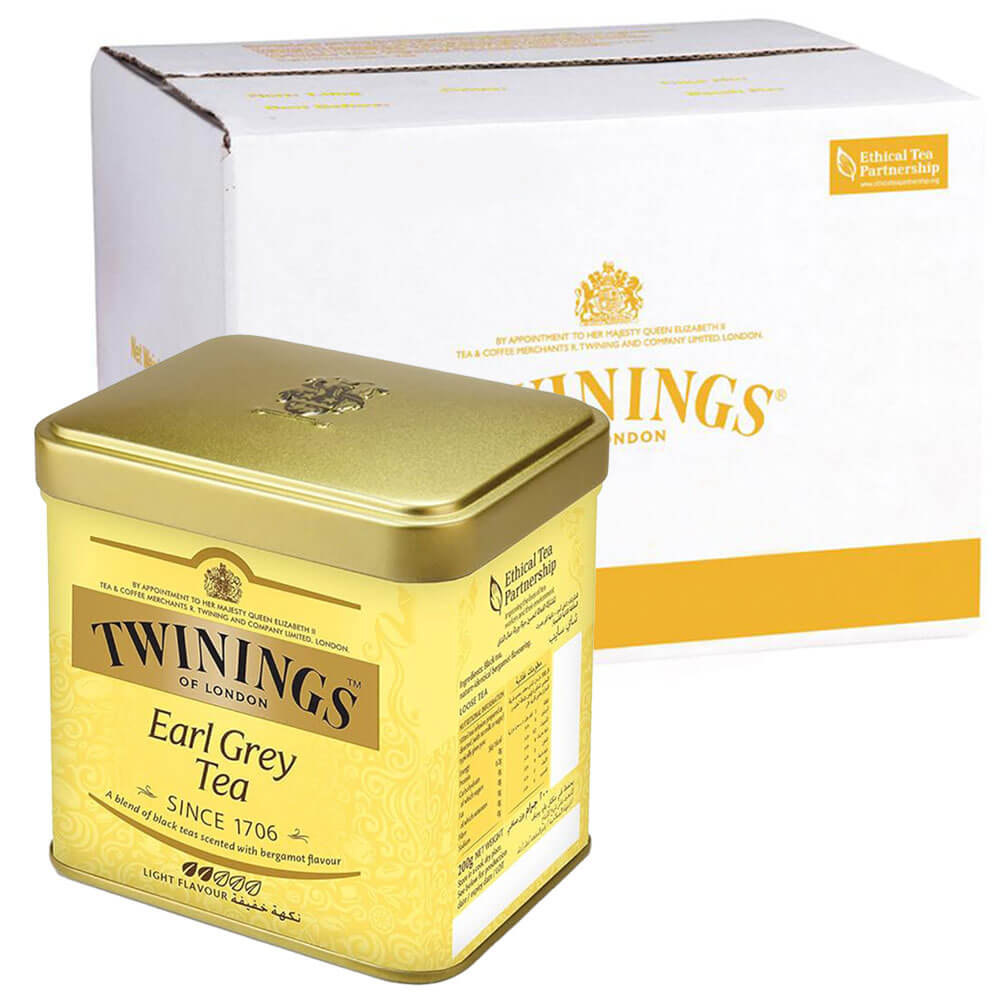 Twinings Earl Grey Tea Powder 200GM Pack of 4