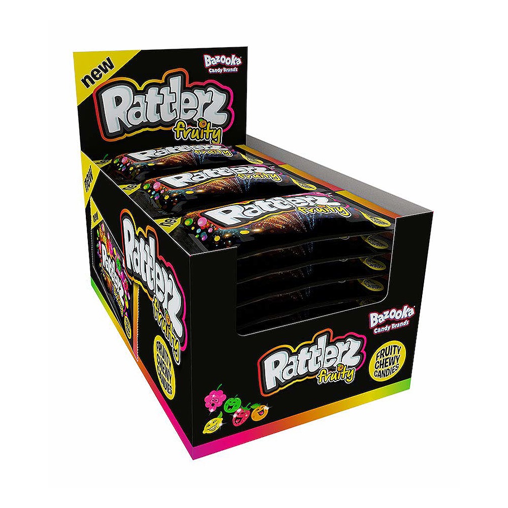Bazooka Rattlerz Fruity Candy 40g Piece