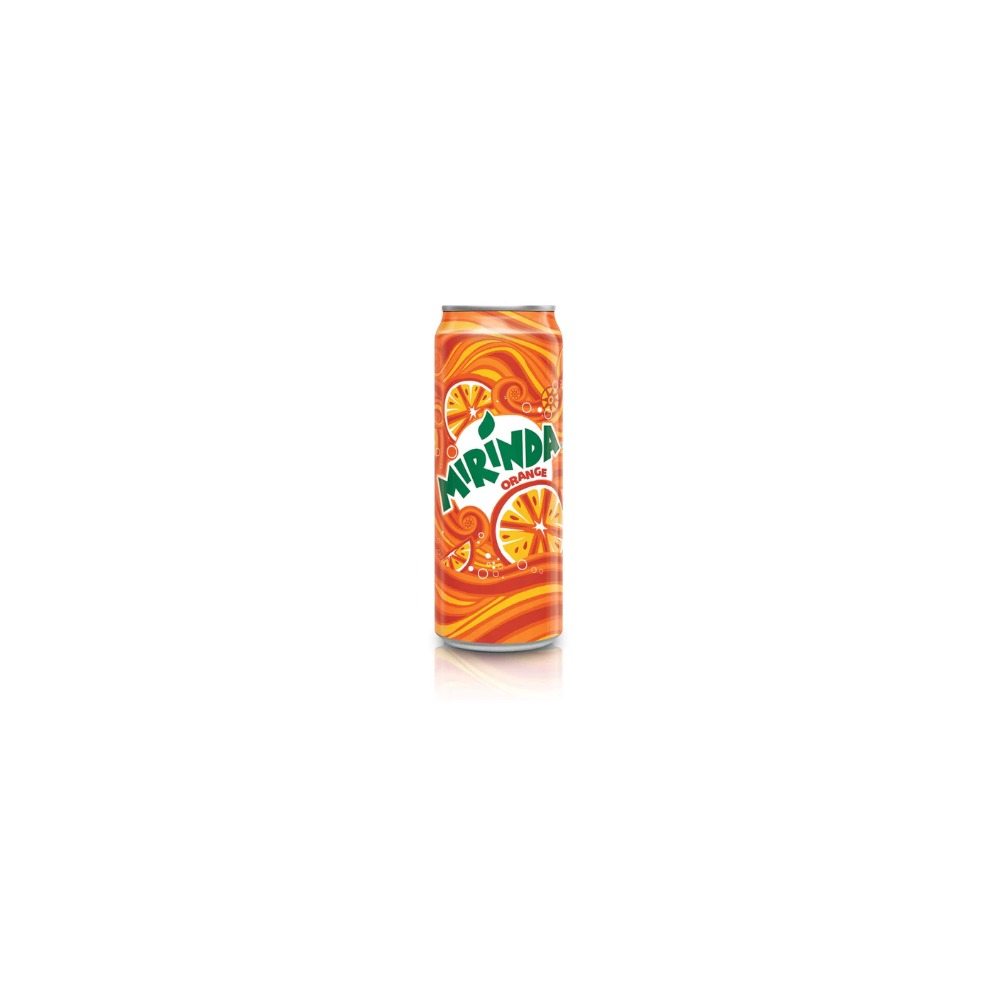 MIRINDA ORANGE TIN 330 ML | Refreshing Soft Drink