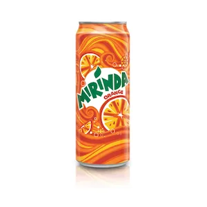 MIRINDA ORANGE TIN 330 ML | Refreshing Soft Drink