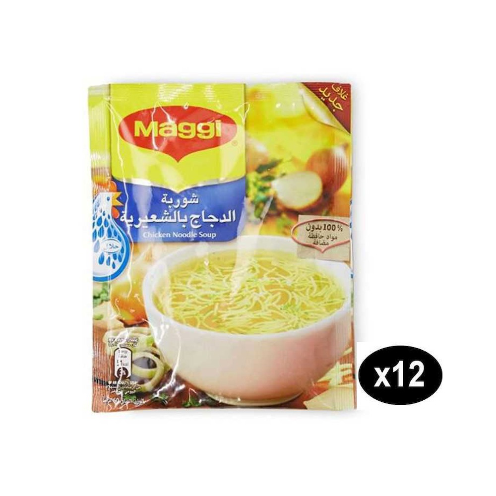 Maggi Chicken Noodle Soup 60g Pack of 12