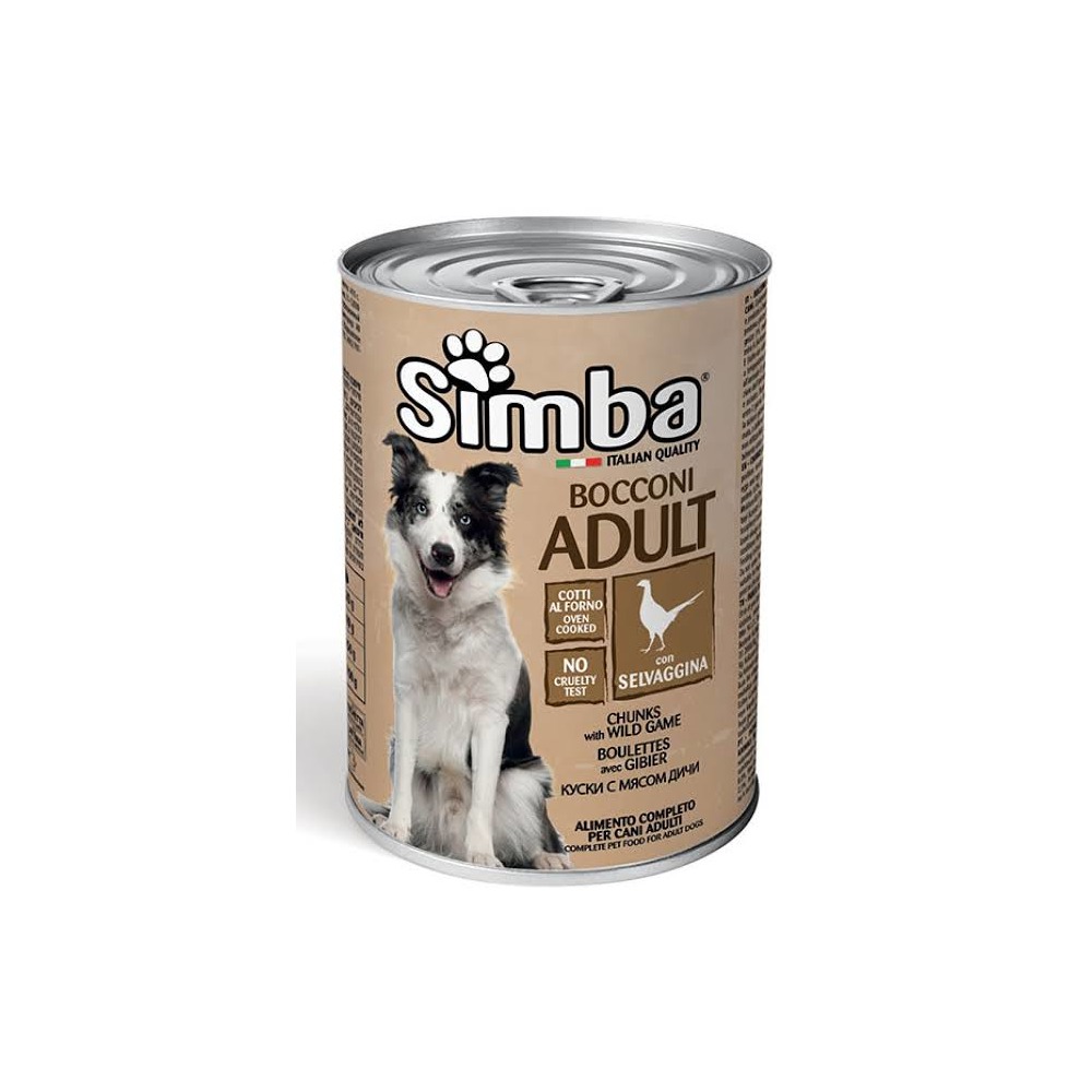 Simba Dog Food Chunkies with Wild Game 415g Pack of 3