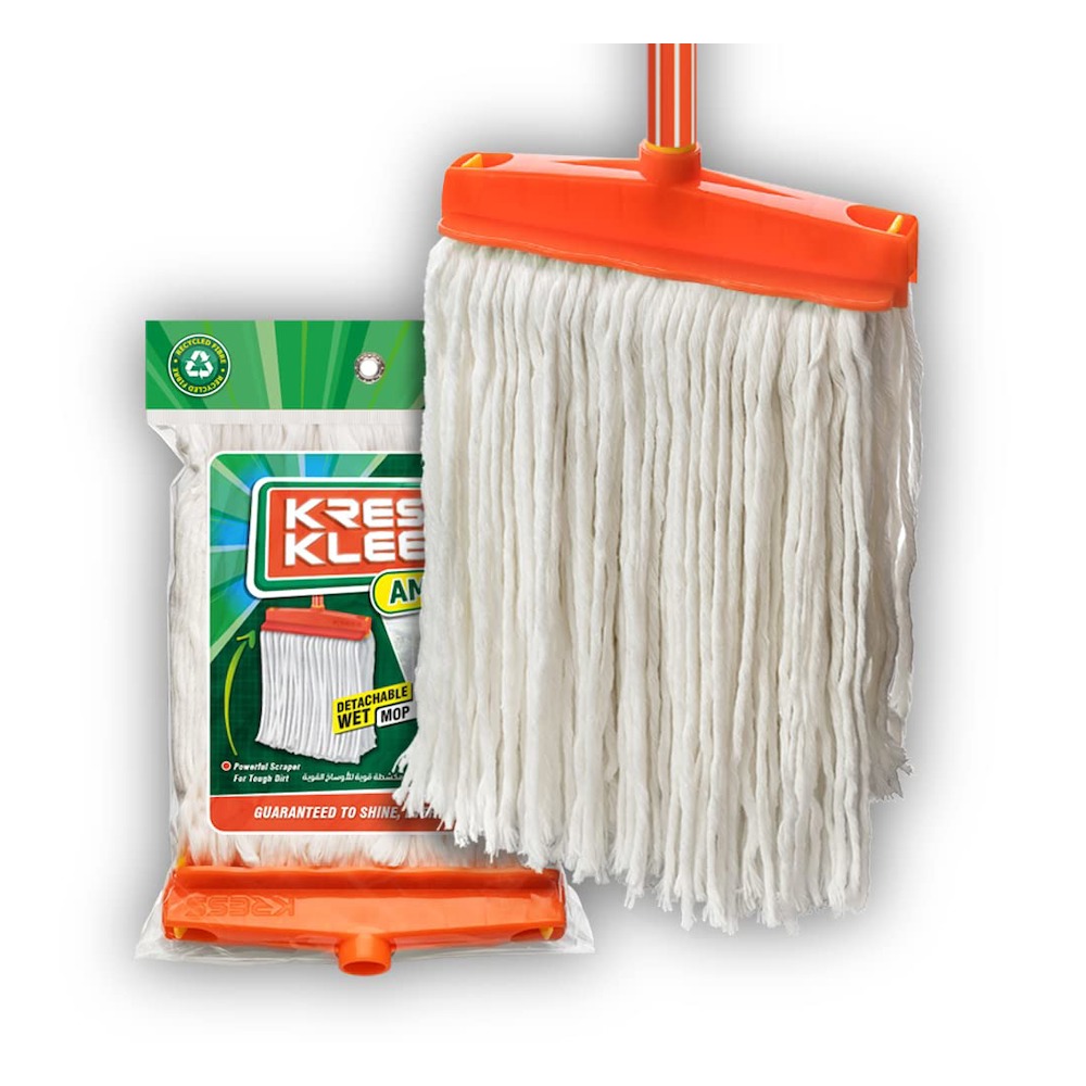Kress Kleen Amiga Detachable Wet Cotton Mop Pack of 2