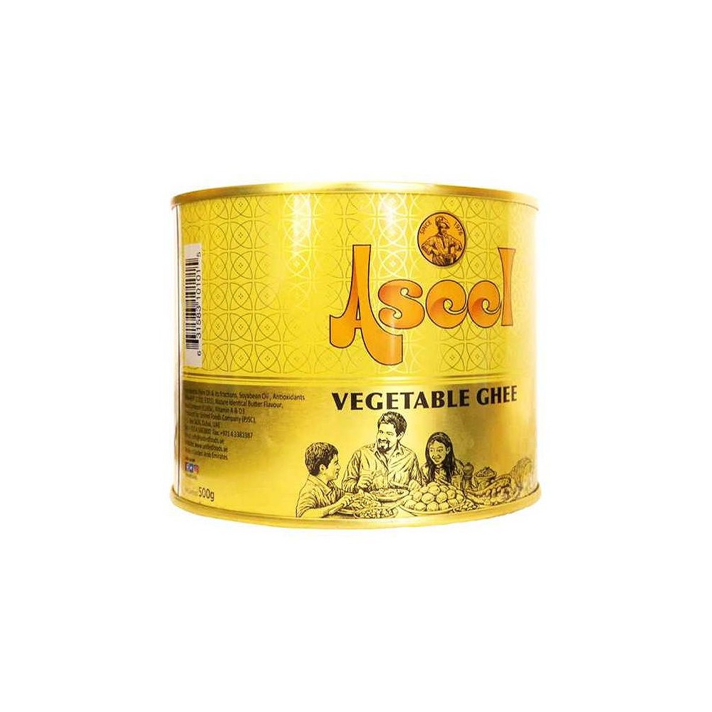 Aseel Vegetable Ghee 500ml Butter Flavoured Cooking Fat for Frying & Baking