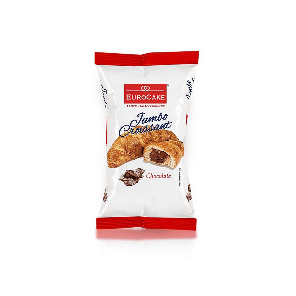 EUROCAKE Jumbo Chocolate Croissant 50GM Pack of 3