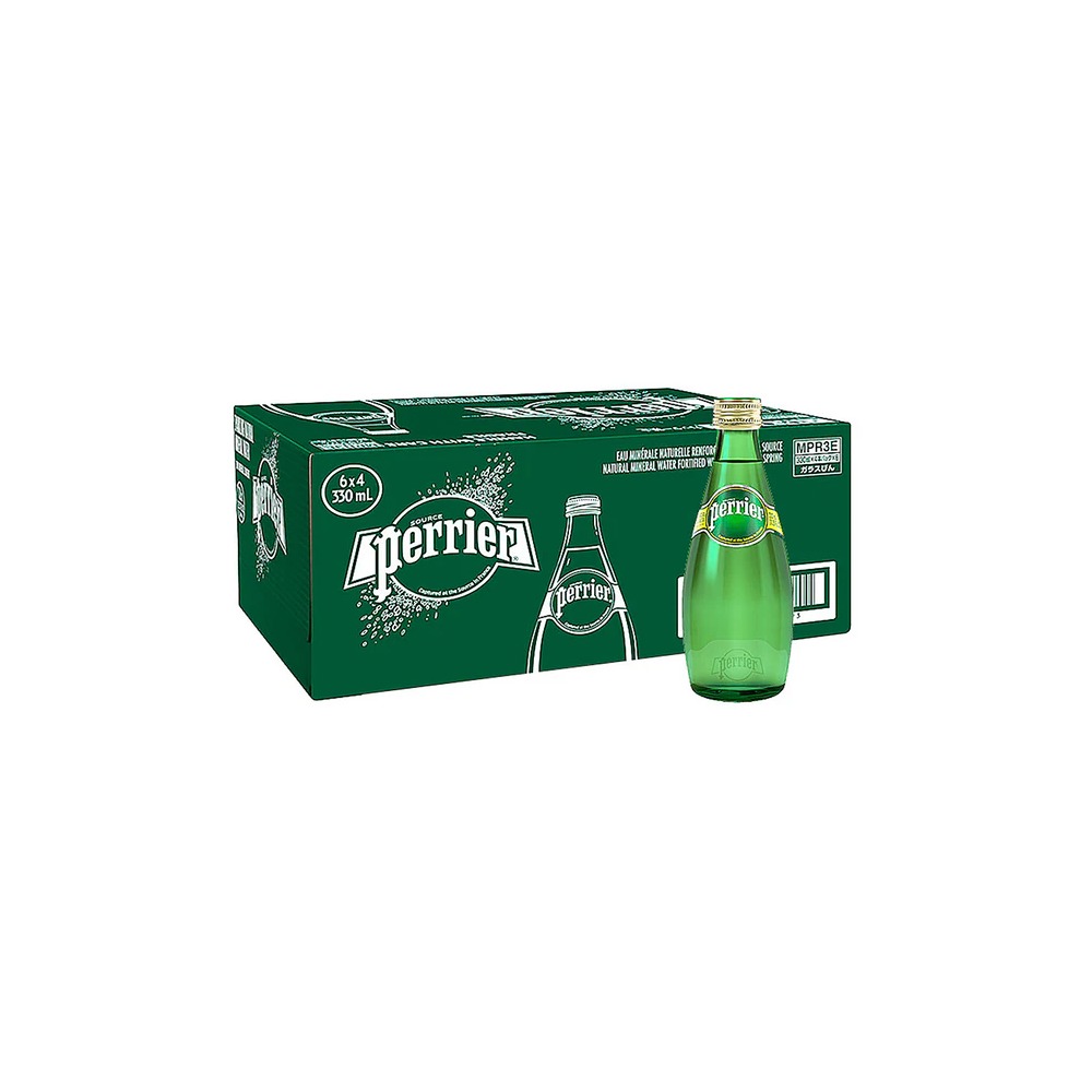 Perrier Sparkling Mineral Water 330ML Carton Pack of 24