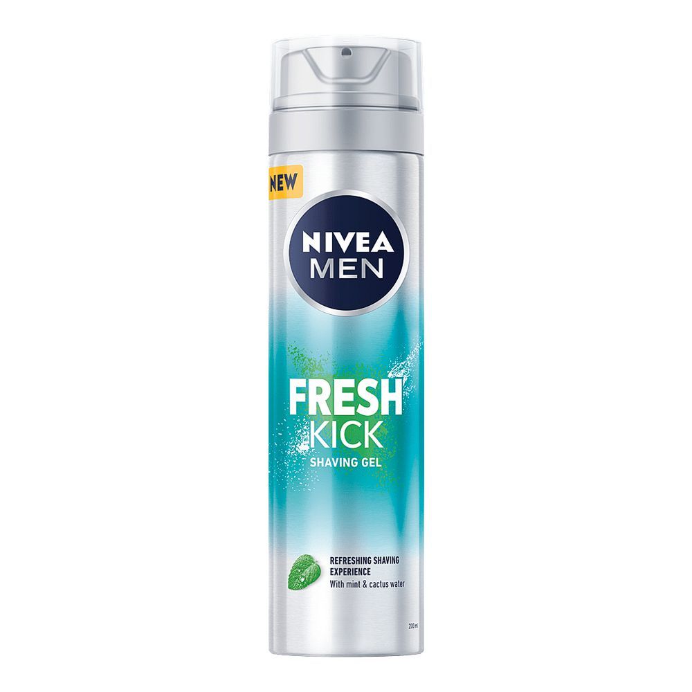 NIVEA Shaving Gel Fresh Kick 200ml 1x24 Carton