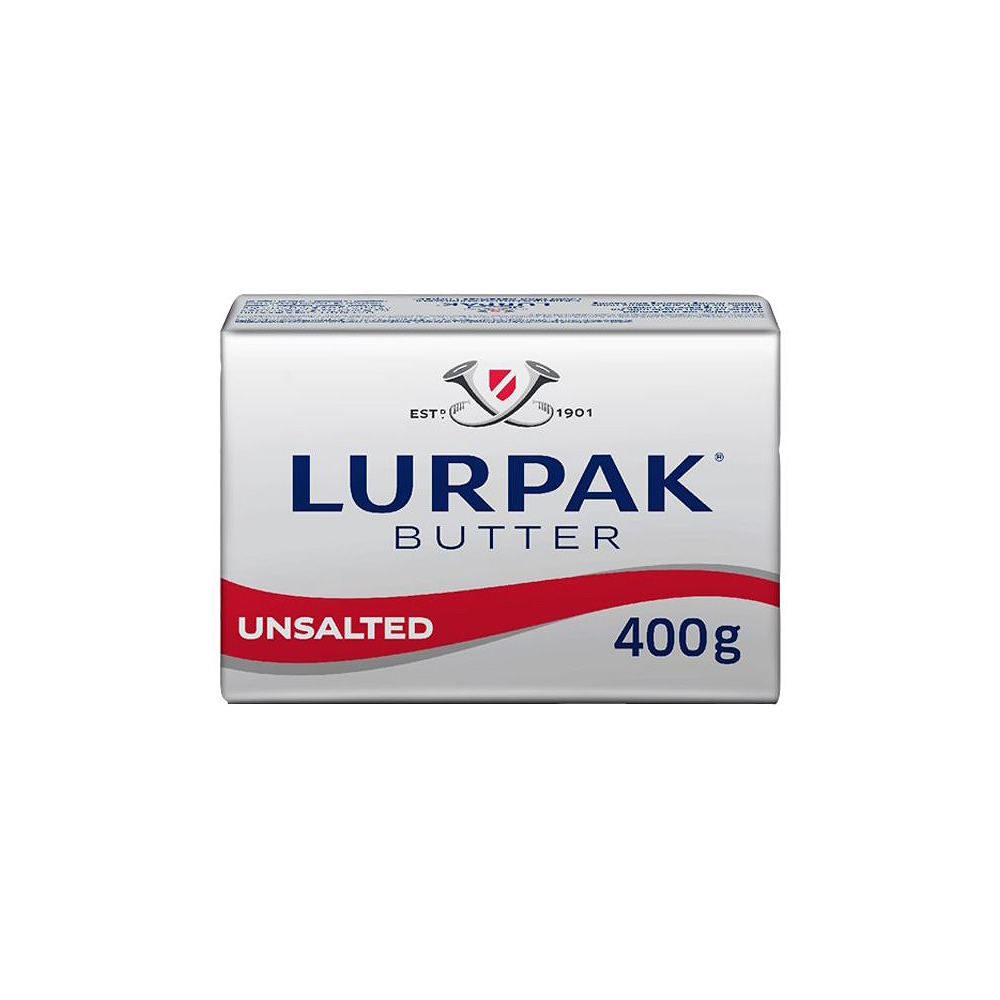 Lurpak 100% Butter Unsalted 400g - Premium Quality & Great Value