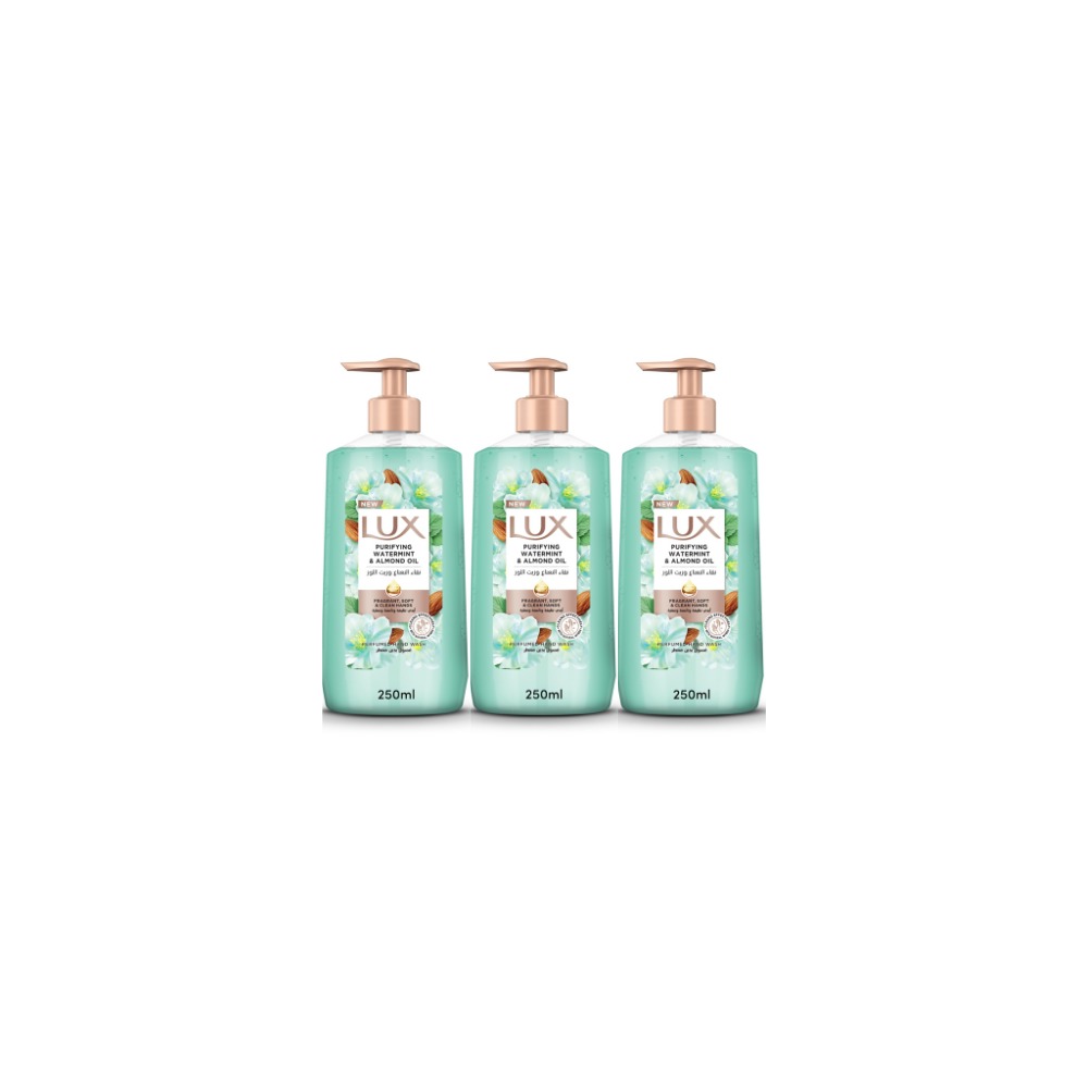 LUX Purifying Watermint Hand Wash 250ML Pack of 3