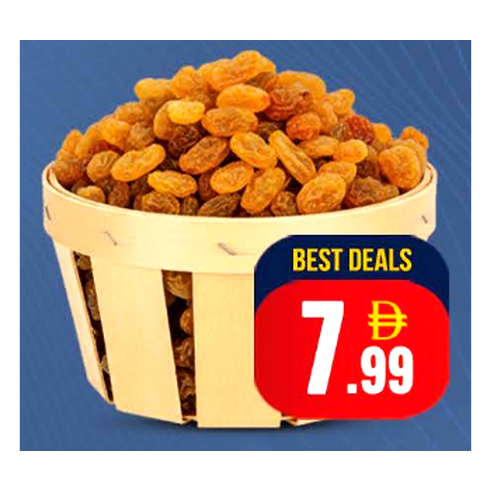 Kismis Gold Raisins 500g | Sweet Dry Fruit for Baking, Kheer & Snacks | Dubai UAE