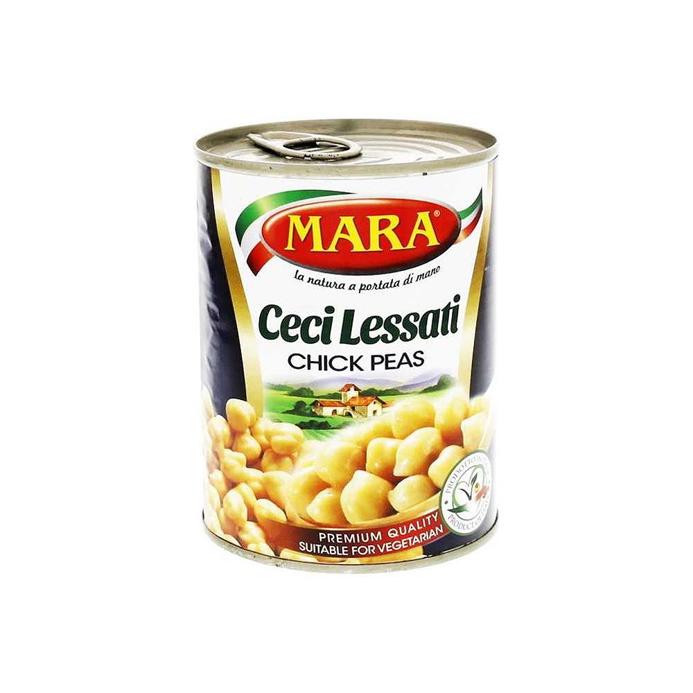 Mara Canned Chickpeas 400g - Premium Ready-to-Eat Chick Peas (Carton of 24 Tins)