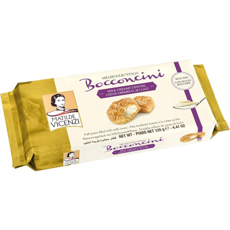 Vicenzi Bocconcini Milk Cream Puff Pastry 125g